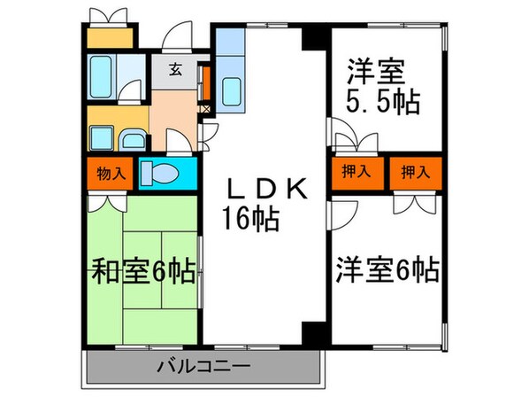 シルベーヌ北山の物件間取画像